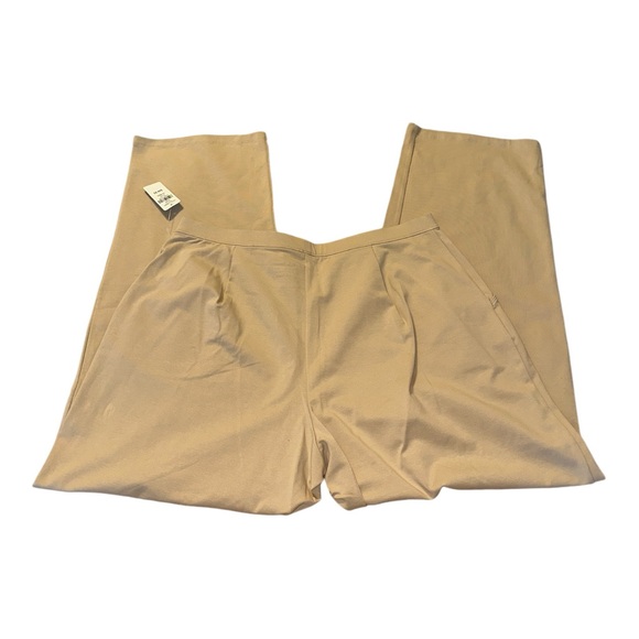 LL Bean Perfect Fit Pants Straight Leg Beige Color Ledge Women’s Size 1X NWOT - Picture 5 of 7